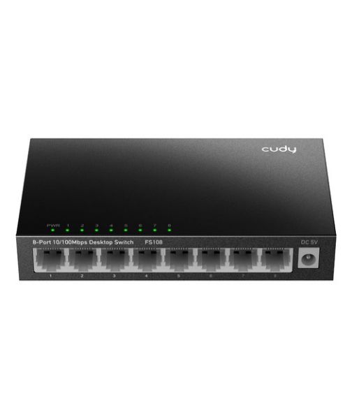 CUDY 8-Port 10/100 Mbps Metal Switch resmi